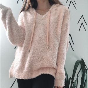 Warm and Cozy Lifestyle Poof! Hooded Sherpa- Large